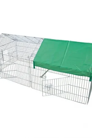 Aanbieding Boon Draadren met Puntdak en Zonnedoek 180x75x75cm