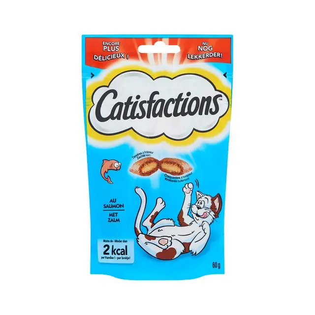 Merkproduct Catisfactions Kattensnack Zalm 60gr