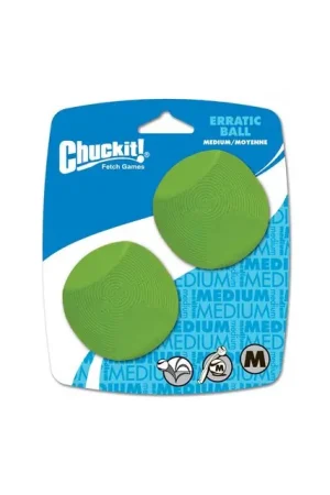 Aanbieding Chuckit Earth Ratedratic Ball Medium 2 Pack 2 Stuks
