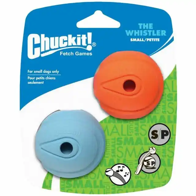 Superprijs Chuckit The WhistlEarth Rated Small 2 Pack 2 Stuks