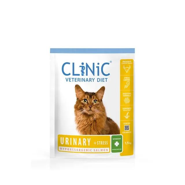 Clinic Kattenvoer Urinary Stress Blaasgruisdieet Zalm 1,5 kg Direct Beschikbaar