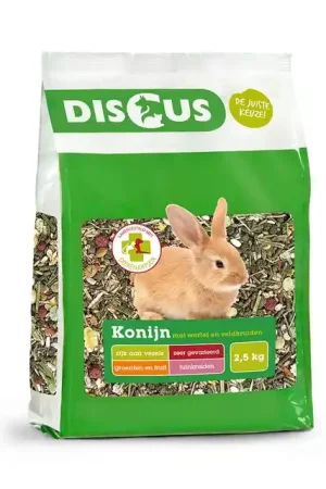 Discus Premium Konijnenvoer Wortel-Kruiden 2,5kg Korting