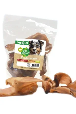 Uitverkoop Discus Varkensoren Hondensnack 5 st