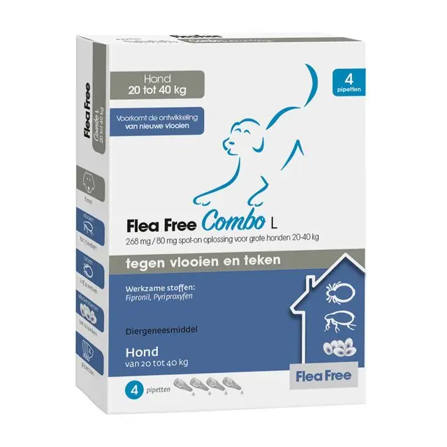 Aanbieding Flea Free spot-on Combo Hond 4-pipetten 20-40kg