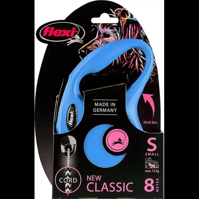 Premium Flexi Rollijn Classic Koord Small Blauw 8 m