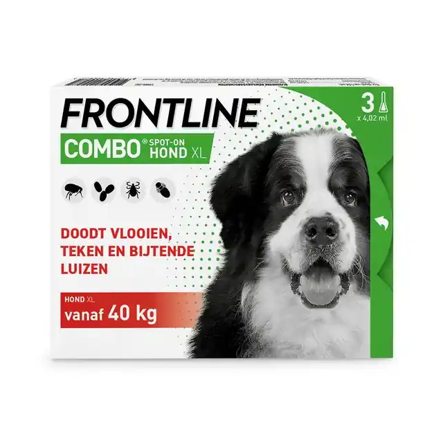 Frontline Combo Hond Extra Large Boven de 40kg 3-Pipetten Gereduceerde Prijs