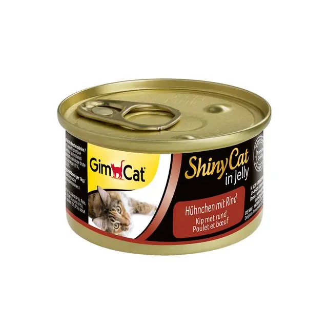 GimCat ShinyCat Kattenvoer Kip&Rund 70gr Alleen Vandaag