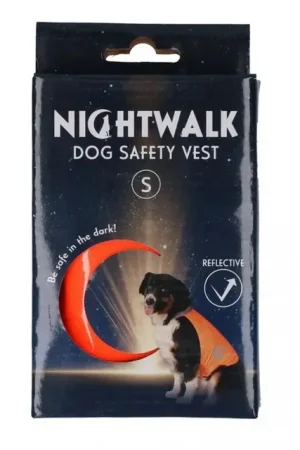 Beste Prijs Nightwalk Dog Safety Vest Orng Small