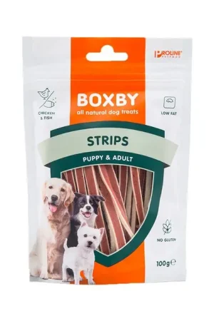 Beperkt Aanbod Proline Boxby Hondensnack Strips Fish & Chicken 100 gr