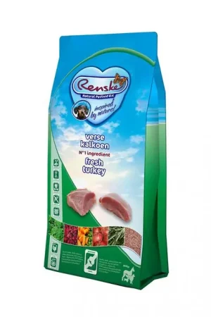 Uitverkoop Renske Super Premium Senior Graanvrij Verse Kalkoen Hondenvoer 12 kg