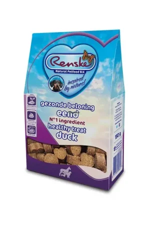 Uitverkoop Renske Gezonde Beloning Hond Hartjes Hondensnack Eend 150gr