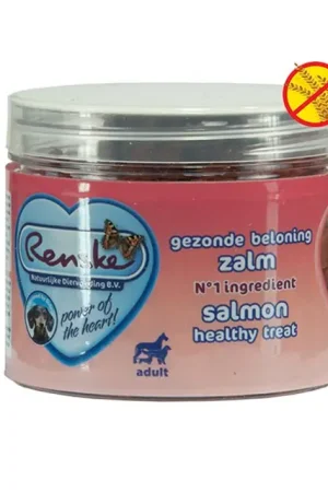 Veilige Betaling Renske Gezonde Beloning Hond Hartjes Hondensnack Zalm 100gr