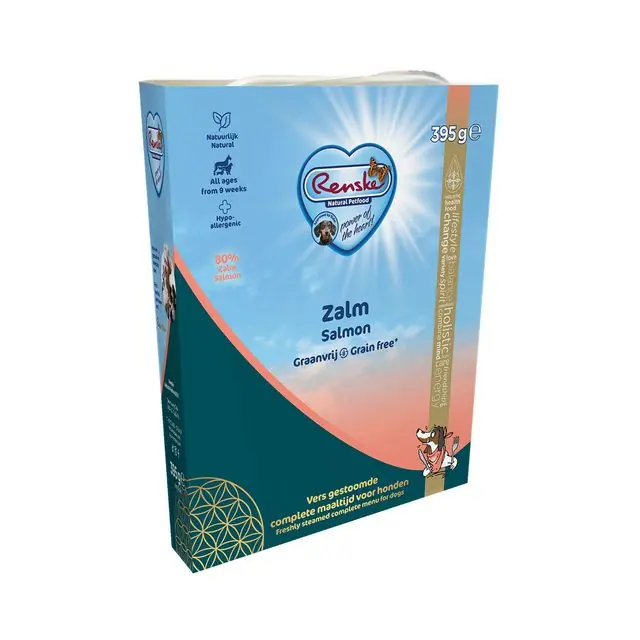 Seizoensaanbieding Renske Hond Graanvrij Adult Hondenvoer Verse Zalm 395gr