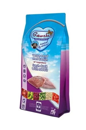 Tijdelijk Beschikbaar Renske Super Premium Verse Eend Met Konijn Hondenvoer 600 gr