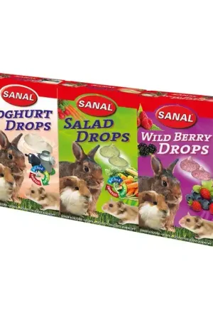 Sanal 3-Pak Knaagdiersnack Drops Yoghurt-Salade-WildeBes Beste Prijs