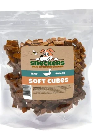Sneckers Soft Cubes Hondensnack Eend 400gram Laatste Kans