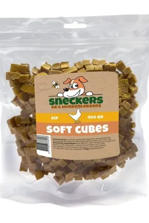 Sneckers Soft Cubes Hondensnack Kip 400gram Koop Vandaag