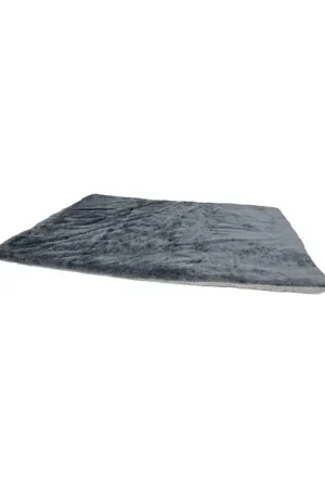 Aanbieding Supersoft Plaid 2-zijdig 85x60cm Lichtgrijs-Grijs