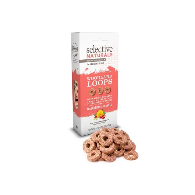 Snelle Levering Supreme Selective Knaagdiersnack Woodland-Loops 80gr