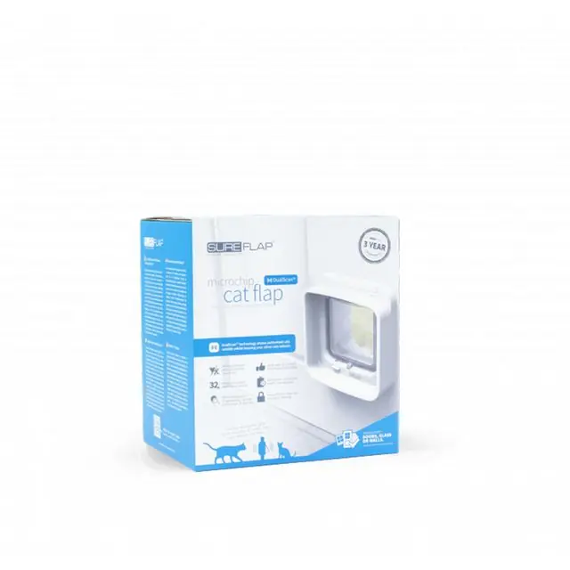 Sureflap Dualscan Kattenluik Wit Nieuw