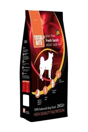 Total Bite Dog Adult Fresh Lamb Hondenvoer 2 kg Hoge Kwaliteit