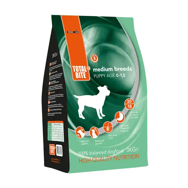 Total Bite Dog Puppy Medium Breeds Hondenvoer 3 kg Beste Prijs