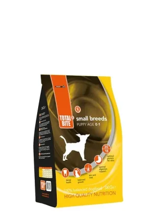 Total Bite Dog Puppy Small & Mini Hondenvoer 3 kg Beperkte Voorraad