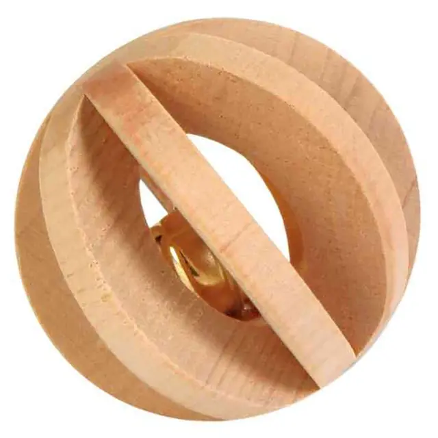 Betaalbaar Trixie Speelbal Hout met Bel Konijn -en knaagdierspeelgoed 6cm