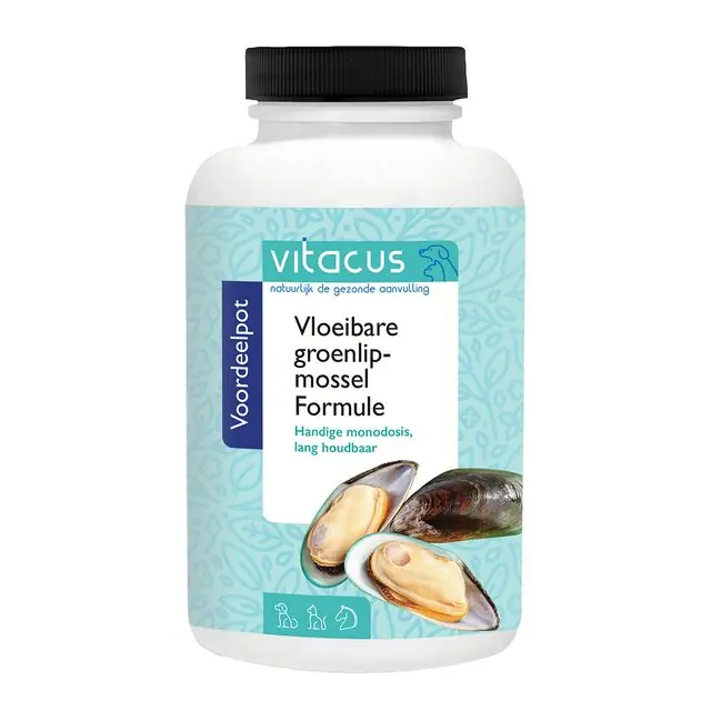 Vitacus Groenlipmossel vloeibaar 180 Monodosis caps Direct Beschikbaar