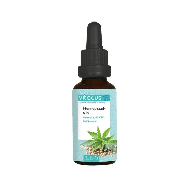 Vitacus Hennepzaadolie CBD 2,75% 30 ml Uitverkoop