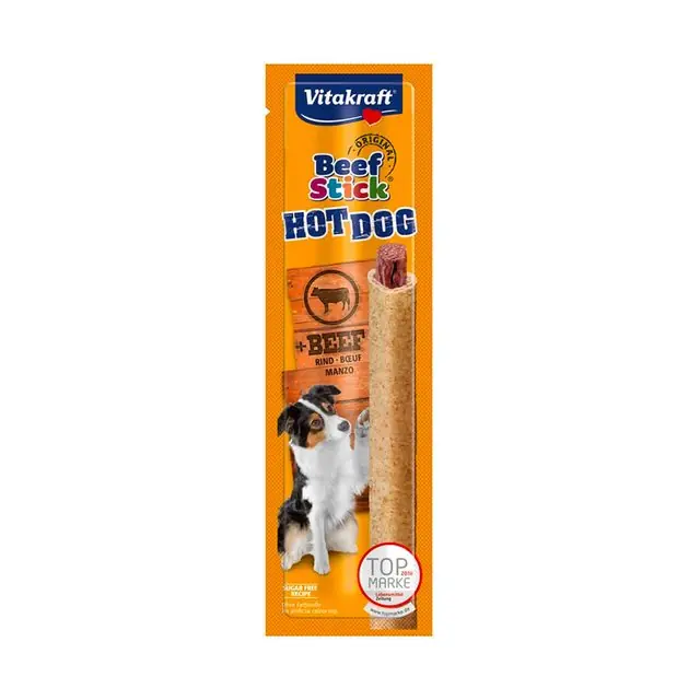 Hoge Kwaliteit Vitakraft BeefStick Hondensnack Hot-Dog 30gram