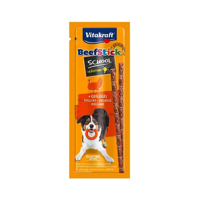 Vitakraft BeefStick School Hondensnack Gevogelte 20gram Laatste Kans