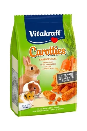 Vitakraft Carotties Knabbelsticks Konijn- en Knaagdiersnack Wortel 50 gram Veilige Betaling