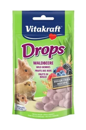 Vitakraft Drops Knaagdier en Konijnsnack Bosbessen 75gr Veilige Betaling