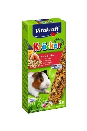 Vitakraft Kräcker Caviasnack 2-in-1 Fruit&Flakes Gereduceerde Prijs