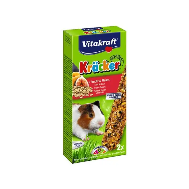 Vitakraft Kräcker Caviasnack 2-in-1 Fruit&Flakes Gereduceerde Prijs