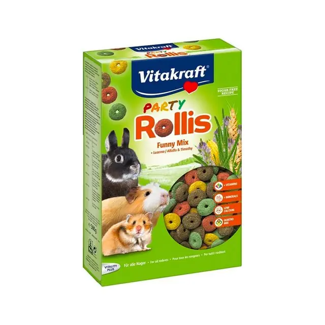 Bestel Nu Vitakraft Party Rollis Konijn- en Knaagdiersnack 500 gram
