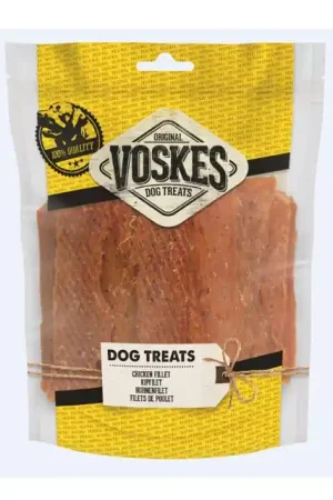 Voskes Dog Kipfilet Strips Hondensnack 400 gr Merkproduct