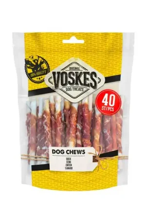 Voskes Eend Twist Hondensnack 400 gram Direct Verzonden