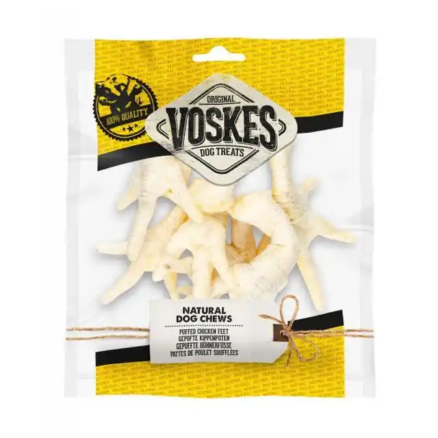 Voskes Gepofte Kippenpoten Hondensnack 100 gr Lage Prijs