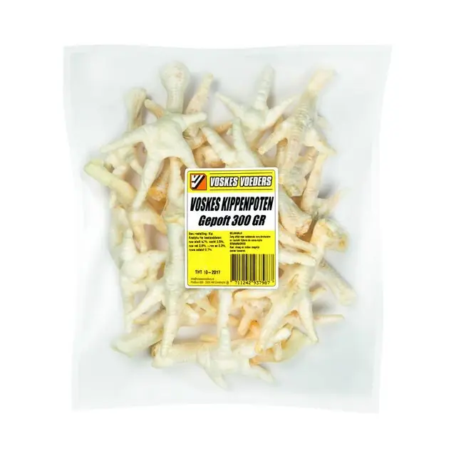 Beperkt Aanbod Voskes Gepofte Kippenpoten Hondensnack 300 gr