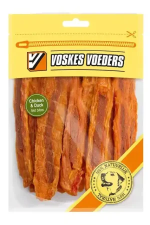 Voskes Kipfilets Hondensnack Eend 400gr Superprijs