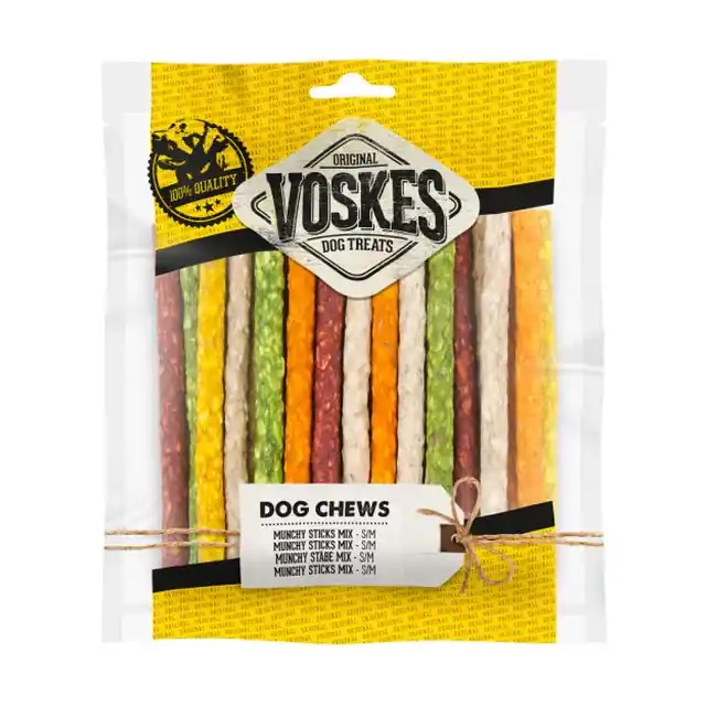 Voskes Munchy Sticks Hondensnack Mix 25st Gecertificeerd