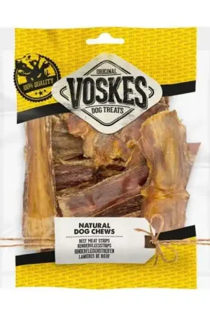 Snelle Levering Voskes Runderstrips Hondensnack 100 gr