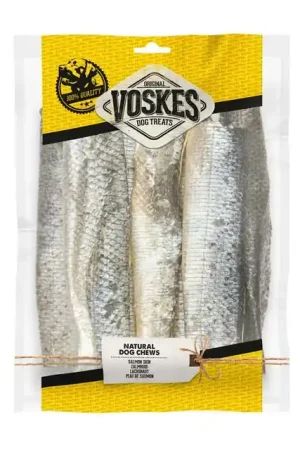 Snelle Levering Voskes Zalmhuid Hondensnack 100 gr