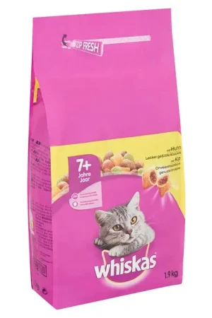 Whiskas Droogvoer Kattenvoer Senior 1,9kg Kip Laatste Kans