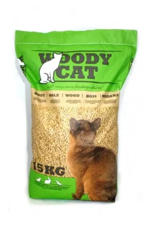 Woody Cat Kattenbakvulling Houtkorrel 25L Hete Deal