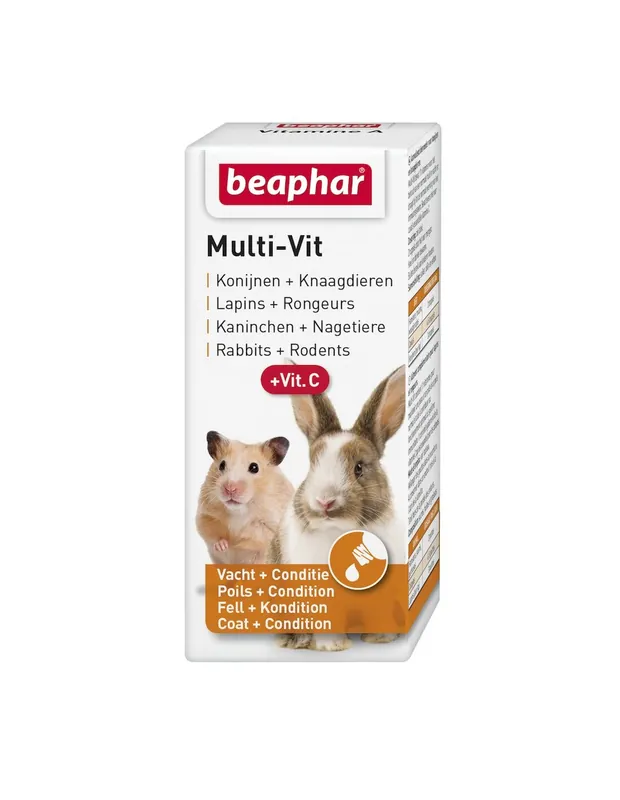 Beaphar Multi-Vit Konijnen + Knaagdieren 20ml Tijdelijk Beschikbaar