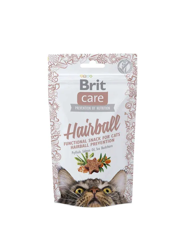 Brit Care Kattensnack Hairball, 50gr Populair