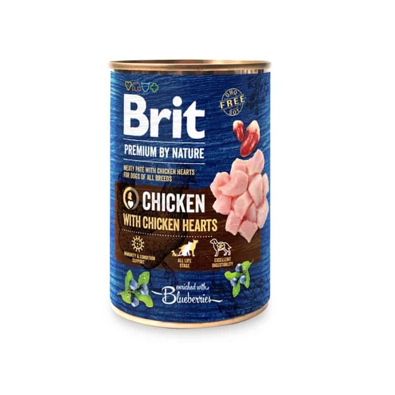 Betaalbaar Brit Premium by Nature Chicken with Hearts 400gr